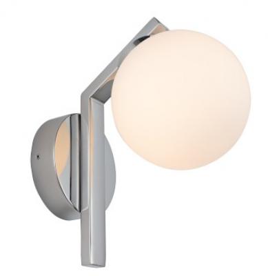 RAYNA 1 LIGHT CHROME WALL LIGHT IP44